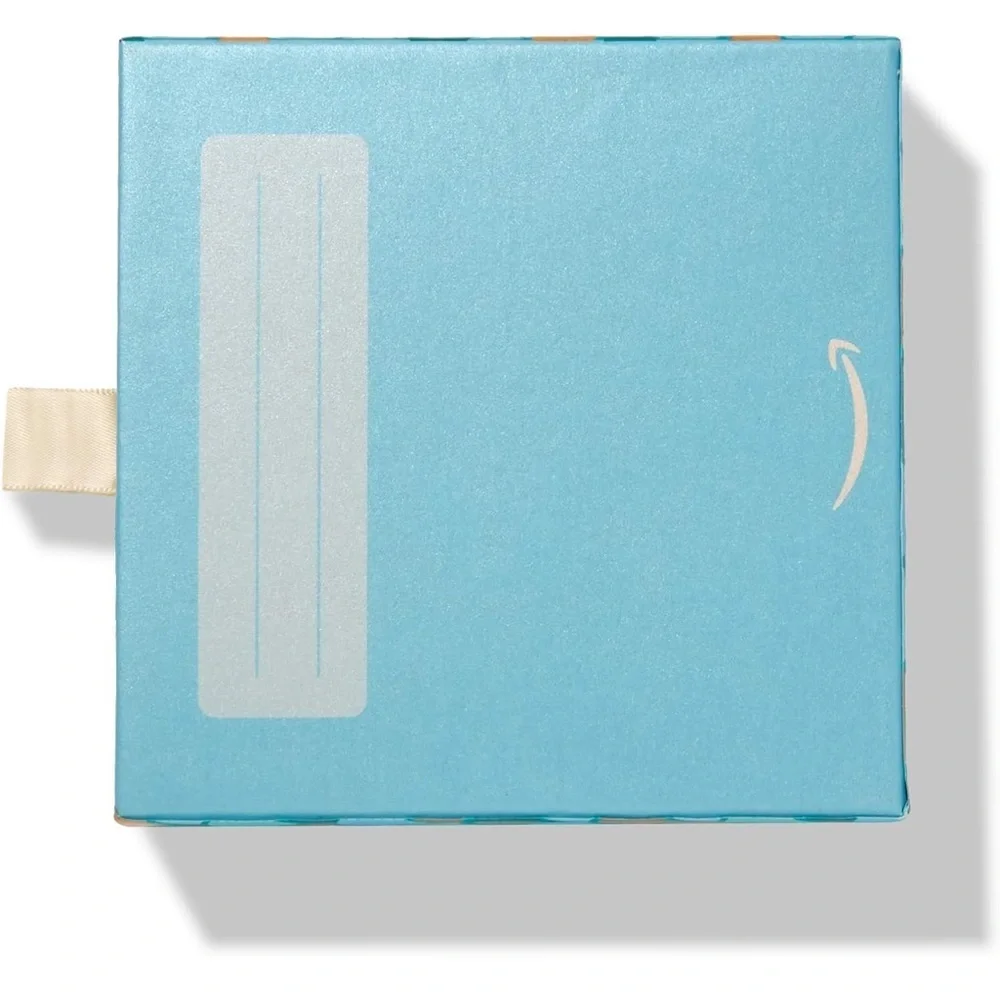 Mermaid Scale Gift Card Box, Teal and Gold, EUC